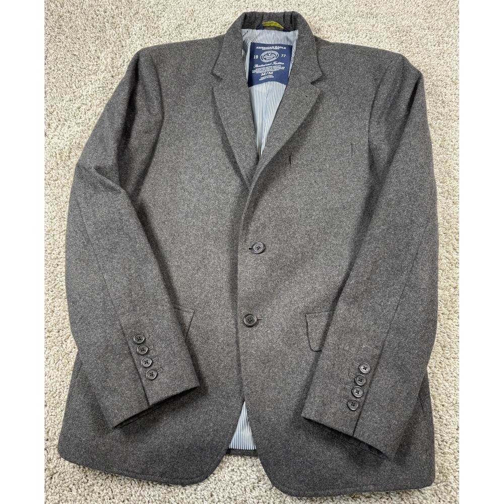 American Eagle Outfitters The Legendary Blazer Wool Blend Gray Mens‎ Medium